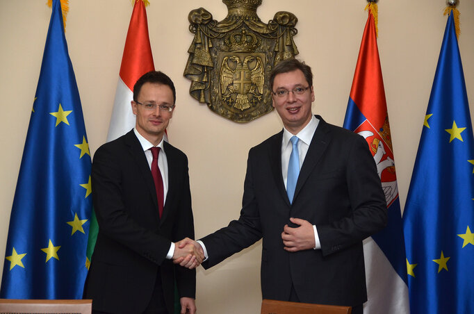 Szijjártó Péter és Aleksandar Vučić (Fotók: Ótos András)