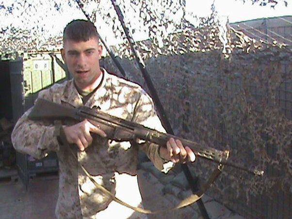 A gyilkos, Eddie Ray Routh, 2008-ban a közép-iraki Falludzsában (Fotó: Beta/AP)