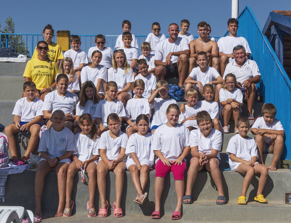 Az adai Delfin Úszóklub versenyzői (Fotó: Rusák Hajnalka felvétele)