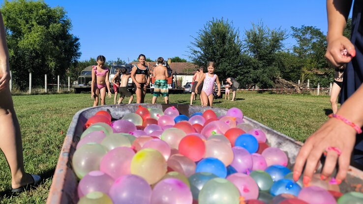 A vizes játékok a legnépszerűbbek a rendezvényen (Forró Krisztián felvétele)
