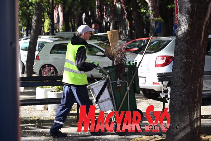 A fejlett nyugati országokban a szemét nagy részét újrahasznosítják, országunk azonban ennek az útnak
még csak az elején jár (Fotó: Molnár Edvárd felvétele)