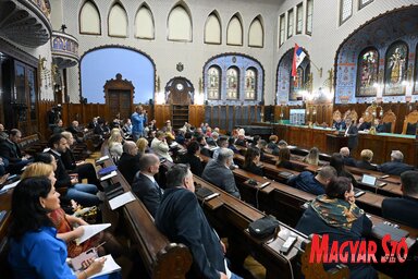 A képviselő-testület ülésén 62 képviselő vett részt (Molnár Edvárd felvétele)