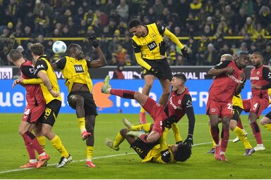 Óriási csatát hozott a Borussia Dortmund és a Leverkusen párharca (Fotó: Beta/AP)