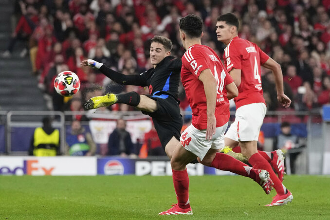 Négy Benfica-gól sem volt elég a Barcelona legyőzéséhez (Fotó: Beta/AP)