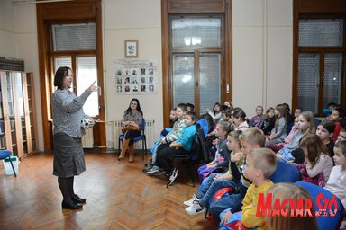 A tavalyi Olvasónapló díjkiosztójának vendége Csík Mónika írónő volt (Fotó: Paraczky László)