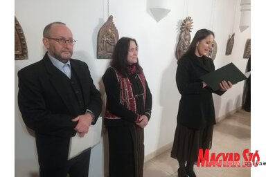 Petrás Mária kiállításának a megnyitóján, fotó: Lukács Melinda
