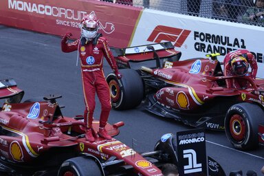 Leclercnek két év után végre kijött a lépés, ráadásul hazai pályán nyert (Fotó: Beta/AP)