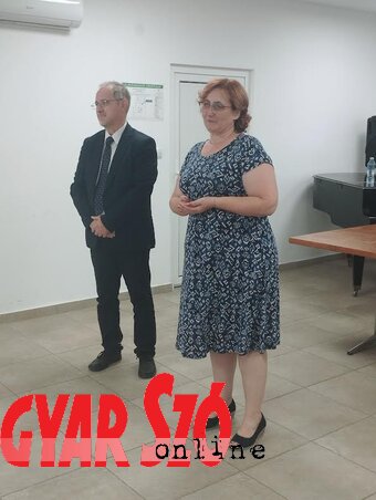 Prof. dr. Bagi Ferenc és Ladisity Melinda (Fotó: Zabos Kasziba Angéla felvétele)