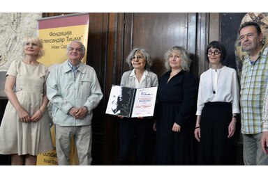 Cécile Wajsbrot kapta a harmadik Aleksandar Tišma Nemzetközi Irodalmi Díjat (Dávid Csilla felvétele)
