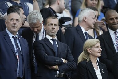 Aleksander Čeferin szlovén UEFA-elnök a sajátjaitól és az angoloktól is többet várt (Beta/AP)