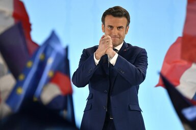 Emmanuel Macron (Fotó: MTI)
