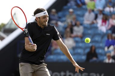 Az Eastbourne-ben első kiemelt Taylor Fritz csak nehezen tudta legyőzni kínai ellenfelét  (Beta/AP)