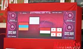 Juhász Bálint átadta az érmeket az újvidéki birkózó Európa-bajnokságon