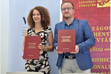 Kormányos Katona Gyöngyi és Rózsa Dávid írták alá az együttműködési megállapodást (Gergely Árpád felvétele)