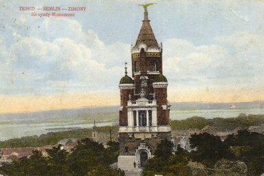 A Hunyadi János emlékét őrző millenáris emlékmű Zimonyban (1896) - Mák Ferenc archívumából