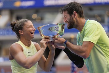 Tiszta olasz párosként Sara Errani és Andrea Vavassori történelmi győzelmet aratott vegyes párosban (Fotó: Beta/AP)