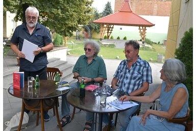 Fenyvesi Ottó, Zalán Tibor, Balázs Attila és Gruik Ibolya (Gergely József felvétele)