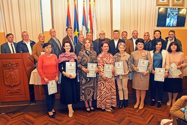 Akik sokat tettek a cselgáncsért Magyarkanizsán (Gergely Árpád felvétele)