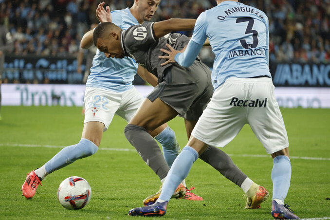 Kylian Mbappé tarthatatlannak bizonyult a Celta Vigo számára (Fotó: Beta/AP)