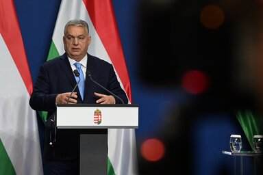 Orbán Viktor évzáró nemzetközi sajtótájékoztatója (Fotó: MTI)