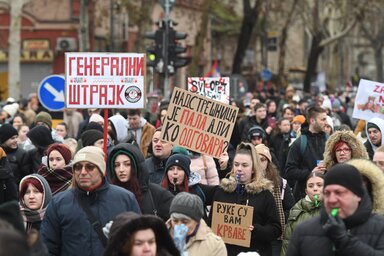 Felvétel egy korábbi tüntetésről (Forrás: Beta)