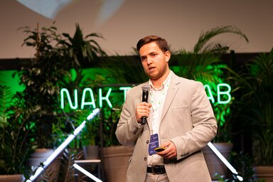 Az Agtech Summiton 2021-ben, mint előadó (Fotó: Pletikoszity Árpád archívuma)