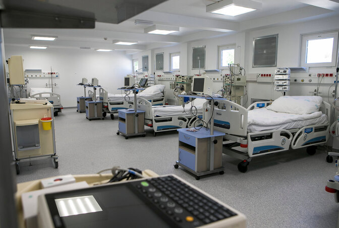 A kórház készen áll a betegek fogadására (Fotó: MTI)