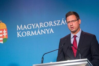 Gulyás Gergely Miniszterelnökséget vezető miniszter (Fotó: MTI/Balogh Zoltán)