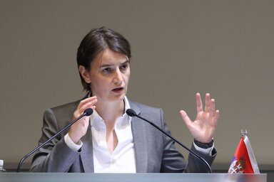 Ana Brnabić: A polgároknak az a fontos, hogy ki hogyan végzi a munkáját (Fotó: Beta)