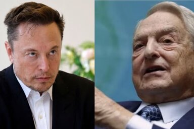 Elon Musk és Soros György (Kép: Business Today)