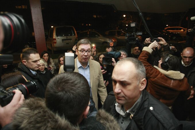 Aleksandar Vučić: A nemzeti érdekek fontosabbak a pártérdekeknél (Fotó: Beta)