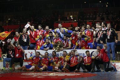 Az Európa-bajnok spanyol csapat (Fotó: Beta/AP)