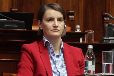 Ana Brnabić miniszterelnök (Fotó: Fonet)