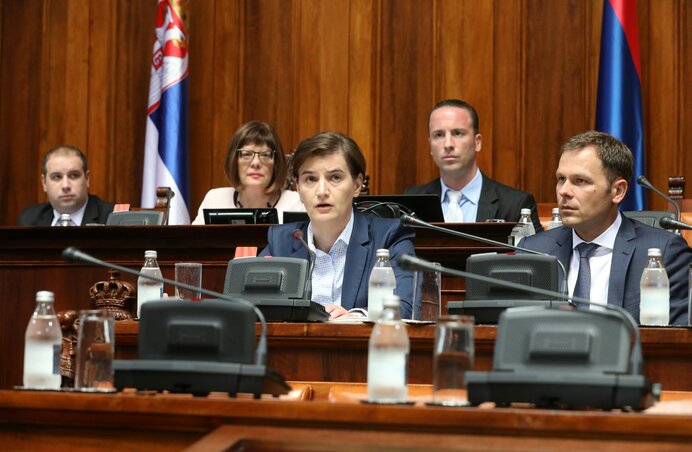 Ana Brnabić: Malit korábbi polgármesteri tevékenysége teszi alkalmassá a pénzügyi tárca vezetésére (Fotó: Beta)