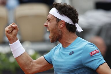 Marco Cecchinato 1978 óta az első olasz egy GS-elődöntőben (fotó: Beta/AP )