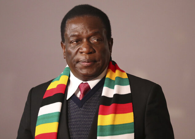 Emmerson Mnangagwa (Fotó: Beta/AP)