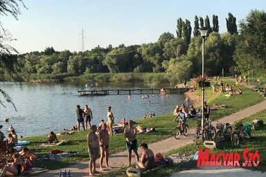 A Topolyai-tó szabadstrandját sokan keresik fel nyáridőben (Herceg Elizabetta felvétele)