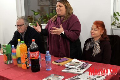 Erdődi Edvina megbízott igazgatónő a Magyar Szó Lapkiadó Kft. terveiről is beszélt (Fotó: Ótos András felvétele)