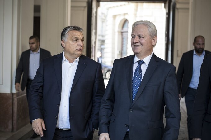 Orbán Viktor és Tarlós István találkozója (MTI Fotó: Miniszterelnöki Sajtóiroda / Szecsődi Balázs)