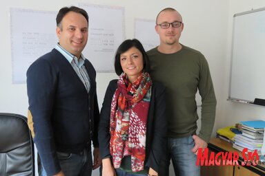 A DrumoDom projektumának csapata: (balról jobbra) Pavle Radovanov, Milica Krstić Popovski és Nikola Milošević (Miklós Hajnalka felvétele)