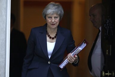 Theresa May brit miniszterelnök (Fotó: Beta/AP)