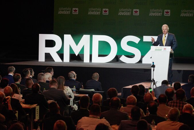 Semjén Zsolt magyar miniszterelnök-helyettes is felszólalt a kongresszuson (Fotó:MTI)