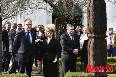 A pacséri református templomban kezdődött Németh Zsolt Topolya községbeli látogatása (Ótos András felvétele)