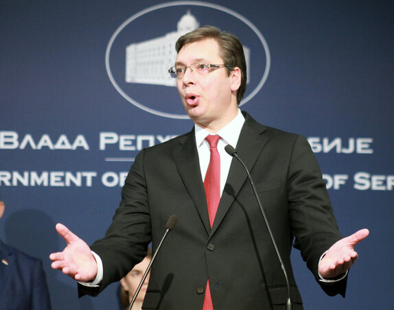 Vučić: Semmiért nem orrolok, viszont szeretném, ha közölnék, most akkor van párbeszéd, vagy nincsen? (Beta/AP)