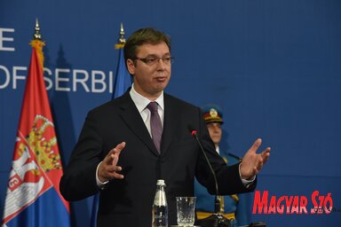 Aleksandar Vučić (Ótos András felvétele)