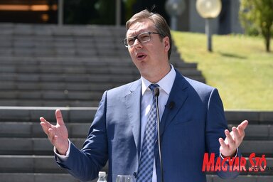 Tőle függ, ki lesz a kormányalakító: Aleksandar Vučić (Ótos András felvétele)