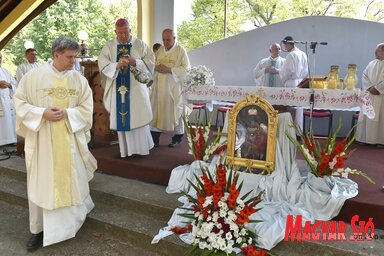 A Havas Boldogasszony-kegykép előtt, amely a római Madonna ikonjának másolata, könyörgött segítségért Savoyai Jenő herceg, és a győzelem után ünnepélyesen bevitte a kápolnába  (Fotó: Ótos András)