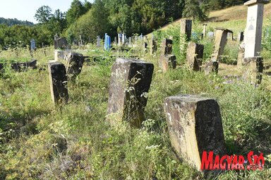 A živicai magyar temetőben 37 magyar sírkő van (Ótos András felvétele)