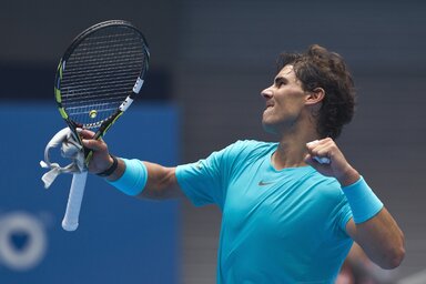 A spanyol Rafael Nadal a sírból hozta vissza és nyerte meg a Fognini elleni mérkőzést (Fotó: Beta)