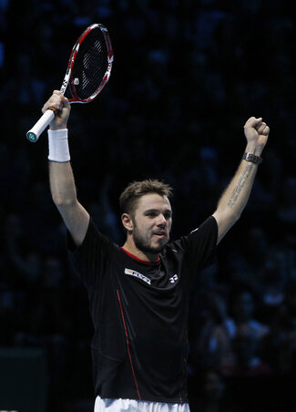 Stanislas Wawrinka győzelme (Fotó: Beta/AP)